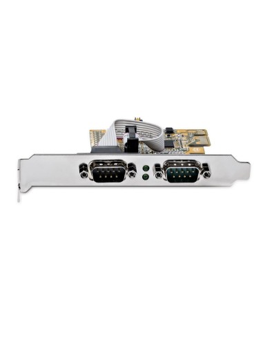 StarTech.com Scheda seriale PCI Express a due porte - Scheda di interfaccia seriale da PCIe a 2x RS232 (DB9)- Scheda PCIe con
