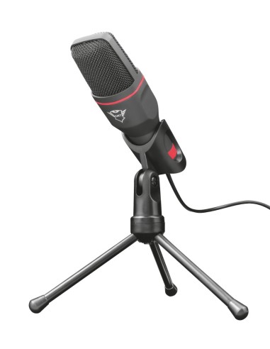 Trust GXT 212 Nero, Rosso Microfono per PC