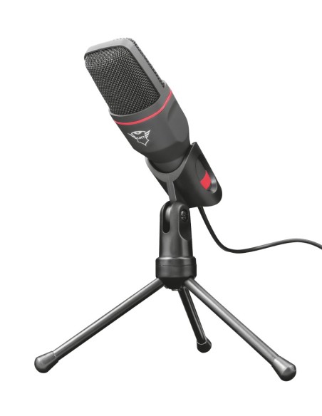 Trust GXT 212 Nero, Rosso Microfono per PC