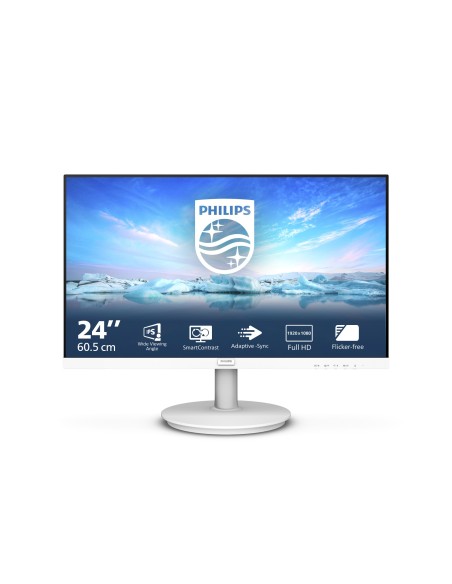 Philips V Line 241V8AW 00 LED display 60,5 cm (23.8") 1920 x 1080 Pixel Full HD LCD Bianco