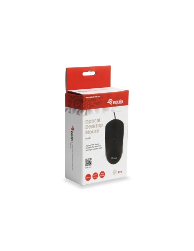 Equip 245102 mouse Ambidestro USB tipo A Ottico 1000 DPI