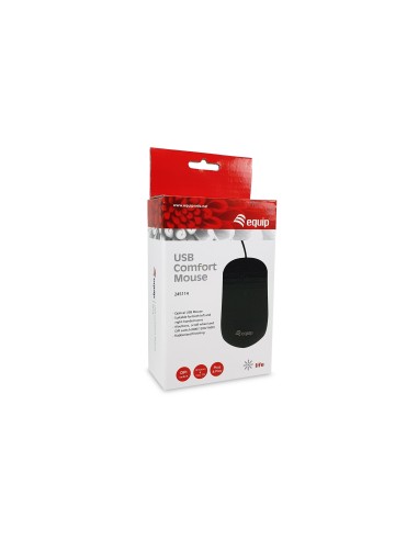 Equip 245114 mouse Ambidestro USB tipo A Ottico 1600 DPI