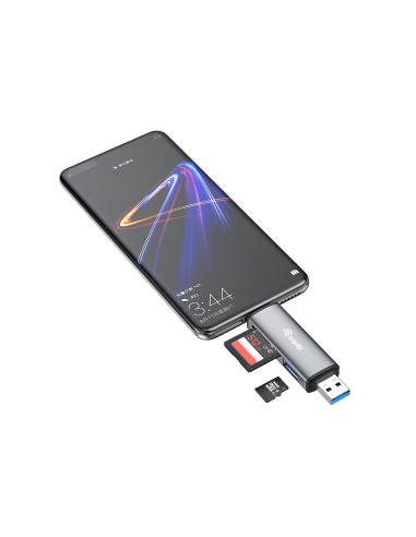 Equip 245460 lettore di schede USB 3.2 Gen 1 (3.1 Gen 1) Type-A Type-C Grigio