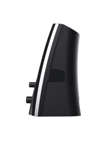 Trust 24660 set di altoparlanti 5 W PC PC portatile Nero, Metallico 2.0 canali