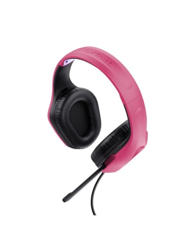 Trust GXT 415P Zirox Auricolare Cablato A Padiglione Giocare Rosa