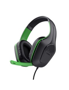 Trust GXT 415X ZIROX Auricolare Cablato A Padiglione Giocare Nero, Verde