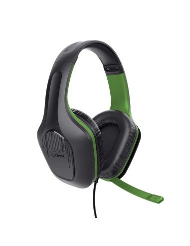 Trust GXT 415X ZIROX Auricolare Cablato A Padiglione Giocare Nero, Verde