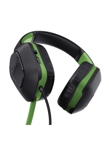Trust GXT 415X ZIROX Auricolare Cablato A Padiglione Giocare Nero, Verde