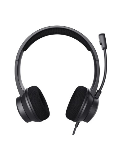 Trust Ayda Auricolare Cablato A Padiglione Musica e Chiamate USB tipo A Nero