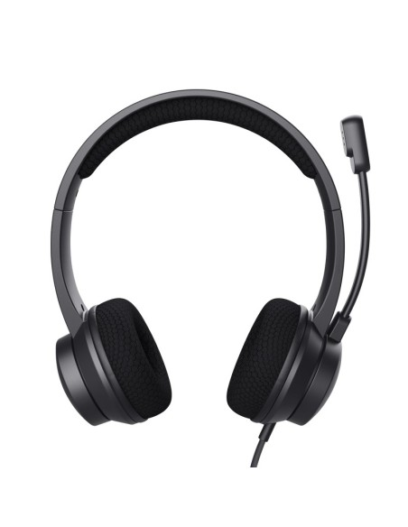 Trust Ayda Auricolare Cablato A Padiglione Musica e Chiamate USB tipo A Nero