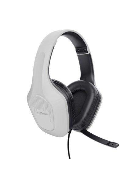 Trust GXT 415W Zirox Auricolare Cablato A Padiglione Giocare Bianco