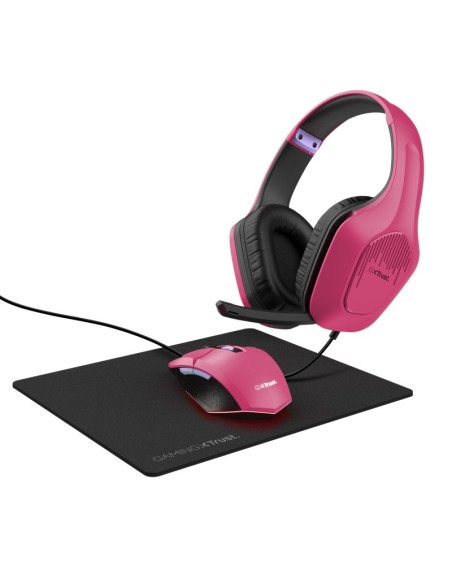 Trust GXT 790 Auricolare Cablato A Padiglione Giocare Nero, Rosa