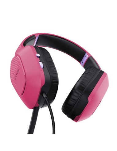 Trust GXT 790 Auricolare Cablato A Padiglione Giocare Nero, Rosa