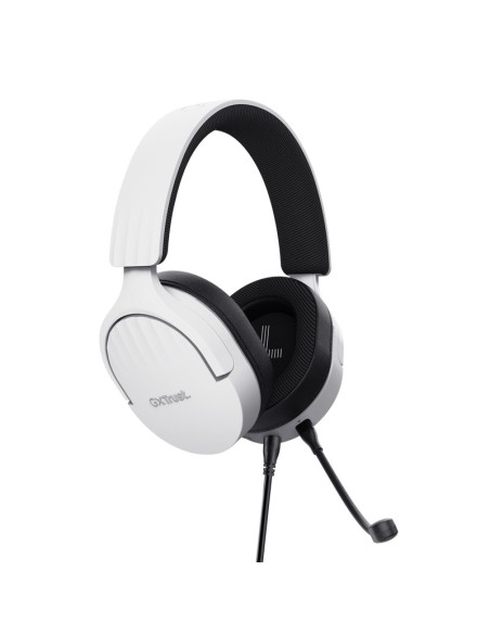 Trust GXT 489W FAYZO Auricolare Cablato A Padiglione Giocare Nero, Bianco