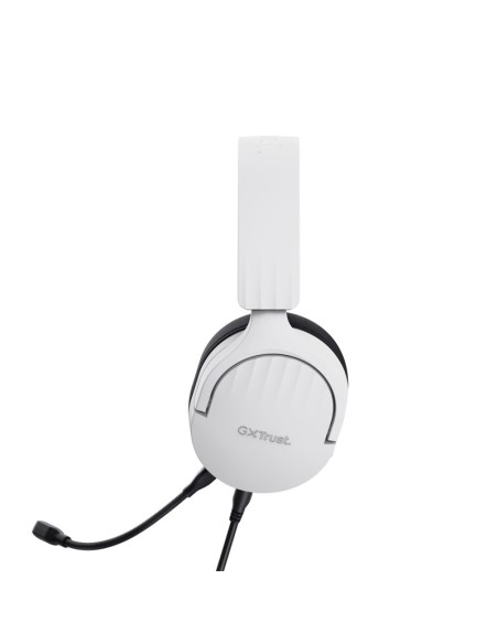 Trust GXT 489W FAYZO Auricolare Cablato A Padiglione Giocare Nero, Bianco