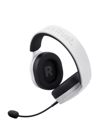 Trust GXT 491W FAYZO Auricolare Con cavo e senza cavo A Padiglione Giocare USB tipo-C Bluetooth Nero, Bianco
