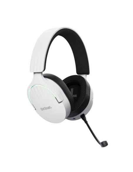 Trust GXT 491W FAYZO Auricolare Con cavo e senza cavo A Padiglione Giocare USB tipo-C Bluetooth Nero, Bianco