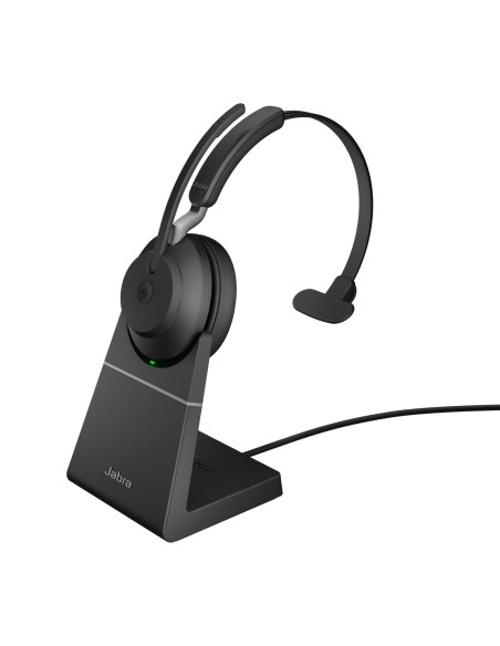 Jabra Evolve2 65, MS Mono Auricolare Wireless A Padiglione Ufficio USB tipo A Bluetooth Nero