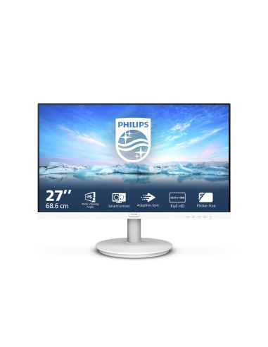 Philips 271V8AW 00 Monitor PC 68,6 cm (27") 1920 x 1080 Pixel Bianco