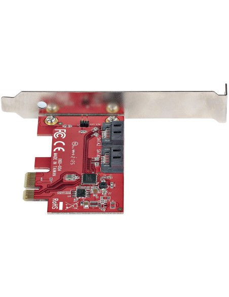 StarTech.com Scheda PCI Express SATA - Scheda Espansione PCIe SATA 2 Porte 6Gbps - Profilo Standard Basso -