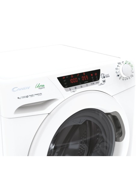 Candy Ultra Hygiene HE 129TXME 1-S lavatrice Caricamento frontale 9 kg 1200 Giri min Bianco