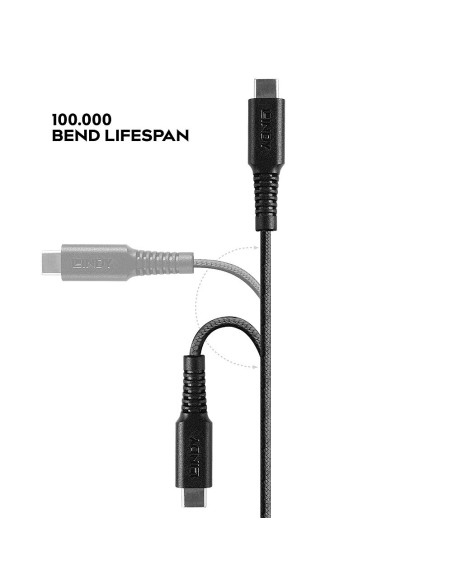 Lindy 31285 cavo Lightning 0,5 m Nero