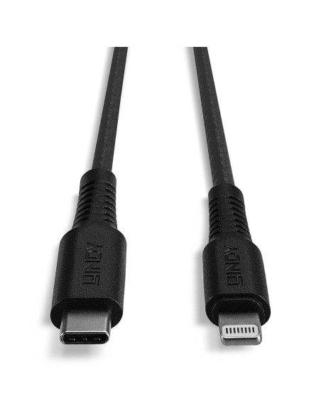 Lindy 31285 cavo Lightning 0,5 m Nero