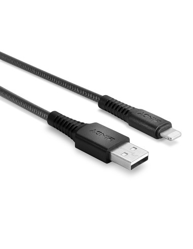 Lindy 31290 cavo Lightning 0,5 m Nero