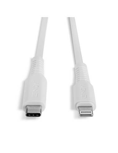 Lindy 31315 cavo Lightning 0,5 m Bianco