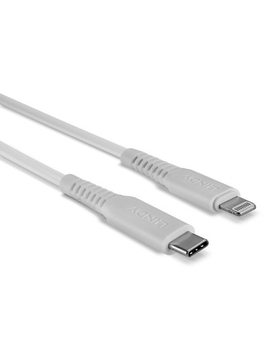 Lindy 31316 cavo Lightning 1 m Bianco