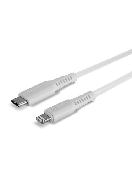 Lindy 31316 cavo Lightning 1 m Bianco