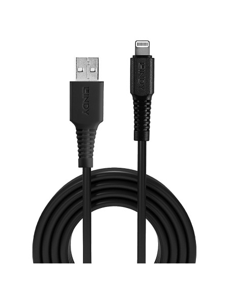 Lindy 31319 cavo Lightning 0,5 m Nero