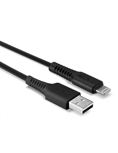 Lindy 31321 cavo Lightning 2 m Nero