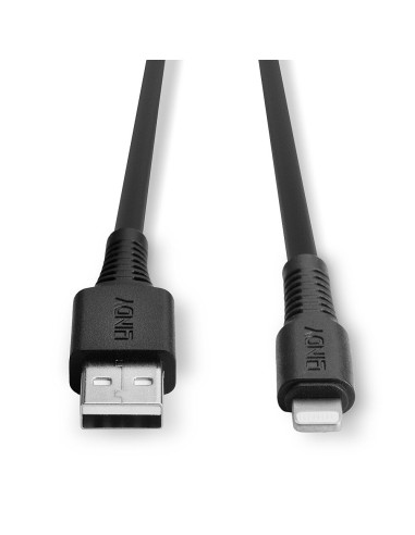 Lindy 31321 cavo Lightning 2 m Nero