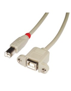 Lindy 31800 cavo USB 0,5 m USB B Grigio