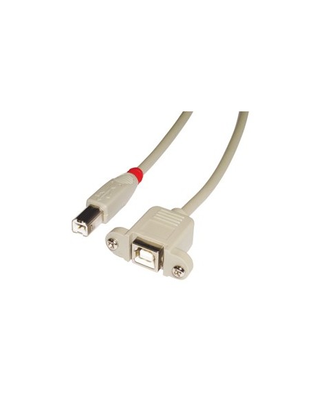 Lindy 31800 cavo USB 0,5 m USB B Grigio