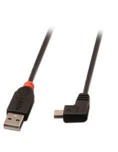 Lindy 31972 cavo USB 2 m USB 2.0 USB A Mini-USB B Nero