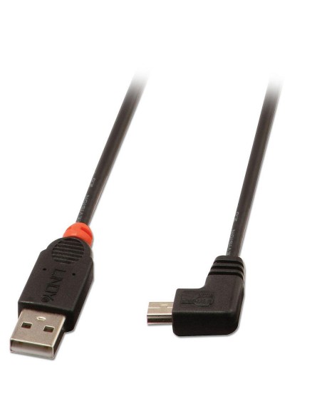Lindy 31972 cavo USB 2 m USB 2.0 USB A Mini-USB B Nero