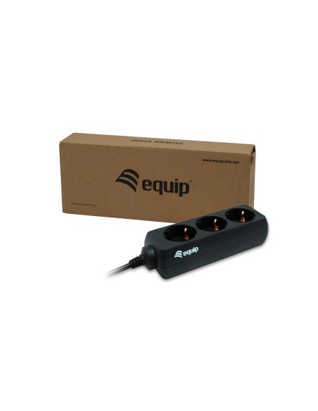 Equip 333280 prolunghe e multiple 1,1 m 3 presa(e) AC Nero