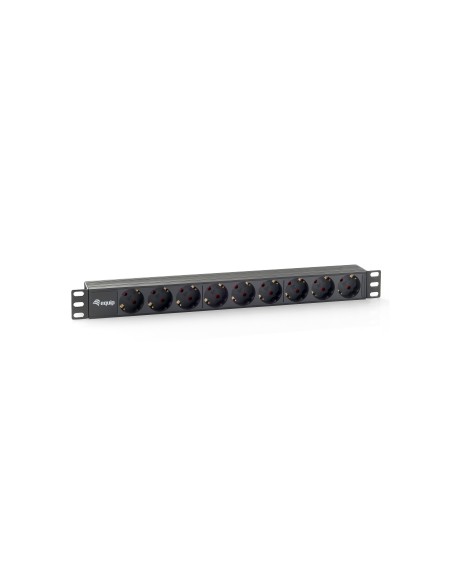 Equip 333282 unità di distribuzione dell'energia (PDU) 9 presa(e) AC 1U Nero