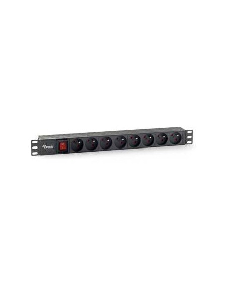 Equip 333285 unità di distribuzione dell'energia (PDU) 8 presa(e) AC 1U Nero