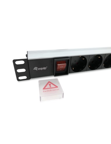 Equip 333293 unità di distribuzione dell'energia (PDU) 8 presa(e) AC 1U Nero, Argento