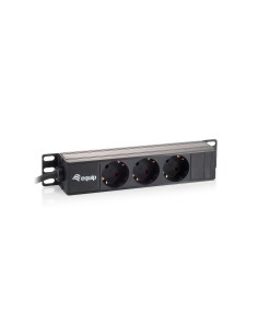 Equip 333299 unità di distribuzione dell'energia (PDU) 3 presa(e) AC 1U Nero