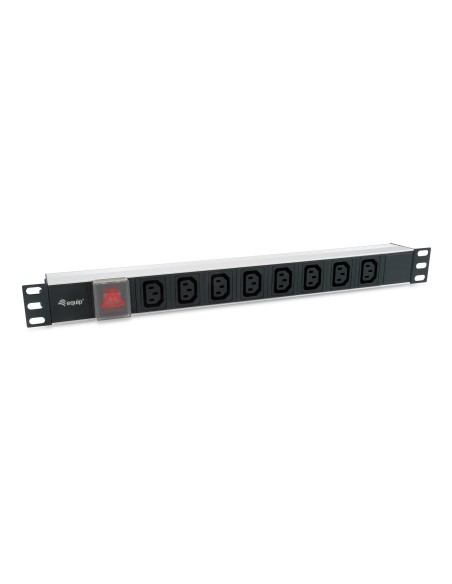 Equip 333310 unità di distribuzione dell'energia (PDU) 8 presa(e) AC 1U Nero