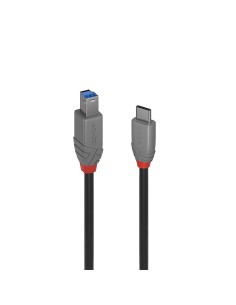 Lindy 36666 cavo USB 1 m USB 3.2 Gen 1 (3.1 Gen 1) USB C USB B Nero