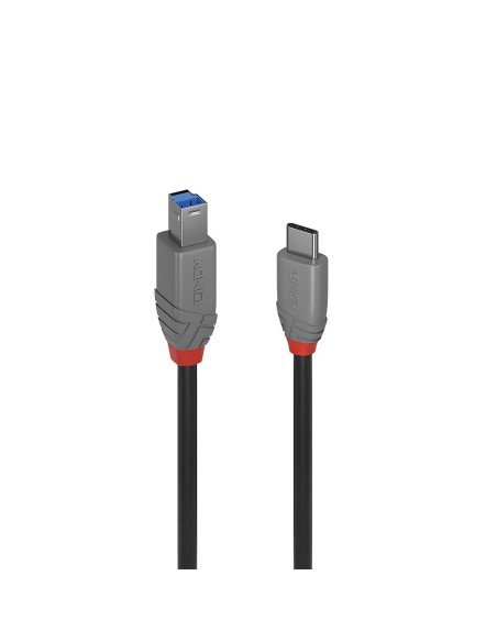 Lindy 36666 cavo USB 1 m USB 3.2 Gen 1 (3.1 Gen 1) USB C USB B Nero