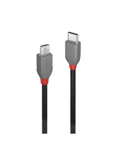 Lindy 36890 cavo USB 0,5 m USB 2.0 USB C Micro-USB B Nero, Grigio