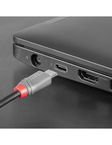 Lindy 36892 cavo USB 2 m USB 2.0 USB C Micro-USB B Nero, Grigio