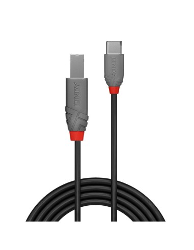 Lindy 36940 cavo USB 0,5 m USB 2.0 USB C USB B Nero