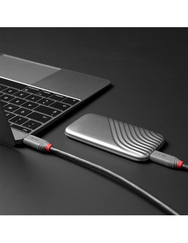Lindy 36947 cavo USB 0,8 m USB4 Gen 3x2 USB C Nero